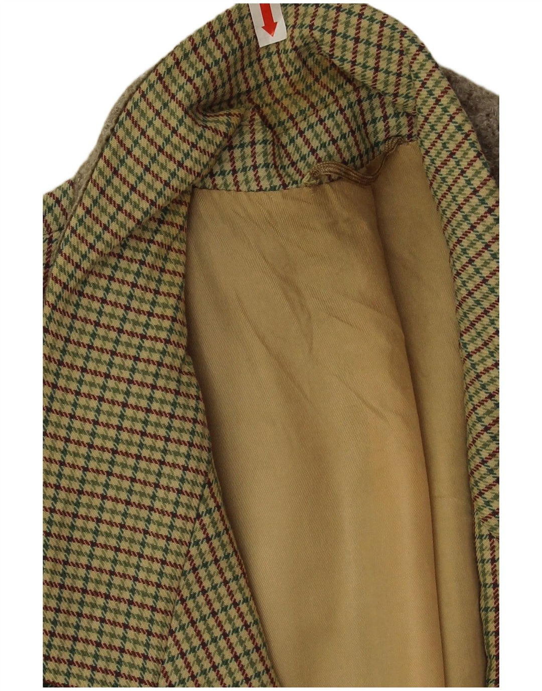 Pierre Laffitte Herren Longline Blazer Jacke UK 38 Mittelgrüner Hahnentritt