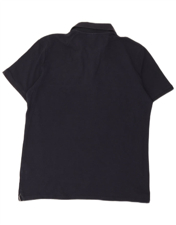 Champion Herren-Poloshirt, groß, marineblau, gestreift, Baumwolle