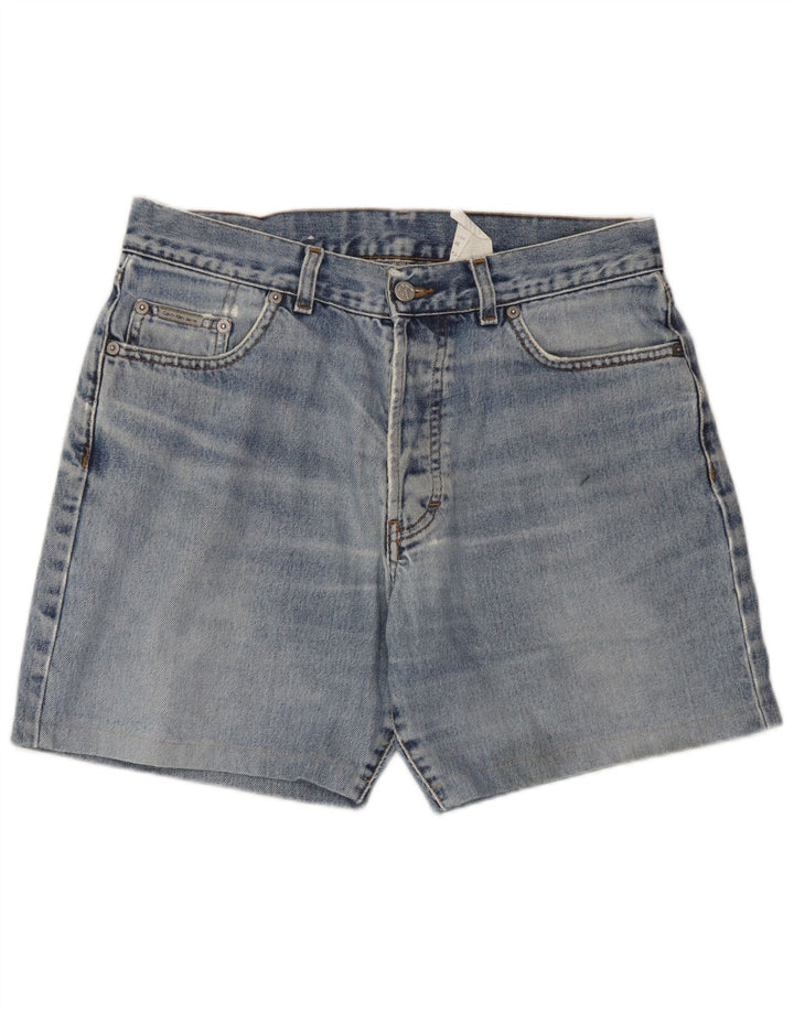 Calvin Klein Herren Denim Shorts W32 Mittelblaue Baumwolle