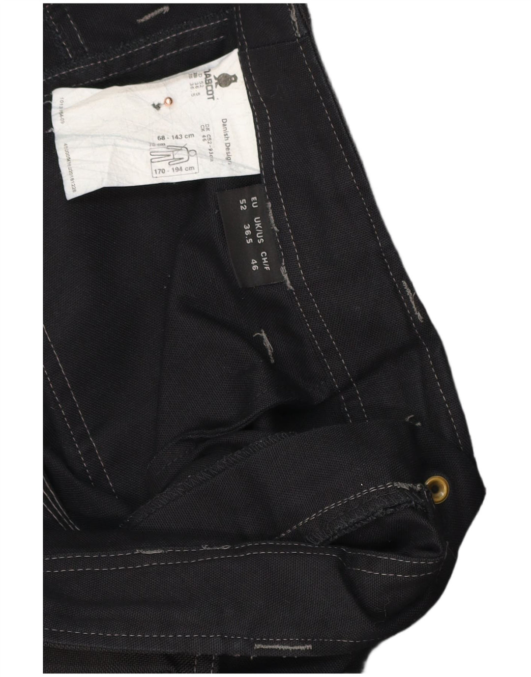 Mascot Herren-Cargohose, gerade, W36,5 L30, Schwarz, Polyester