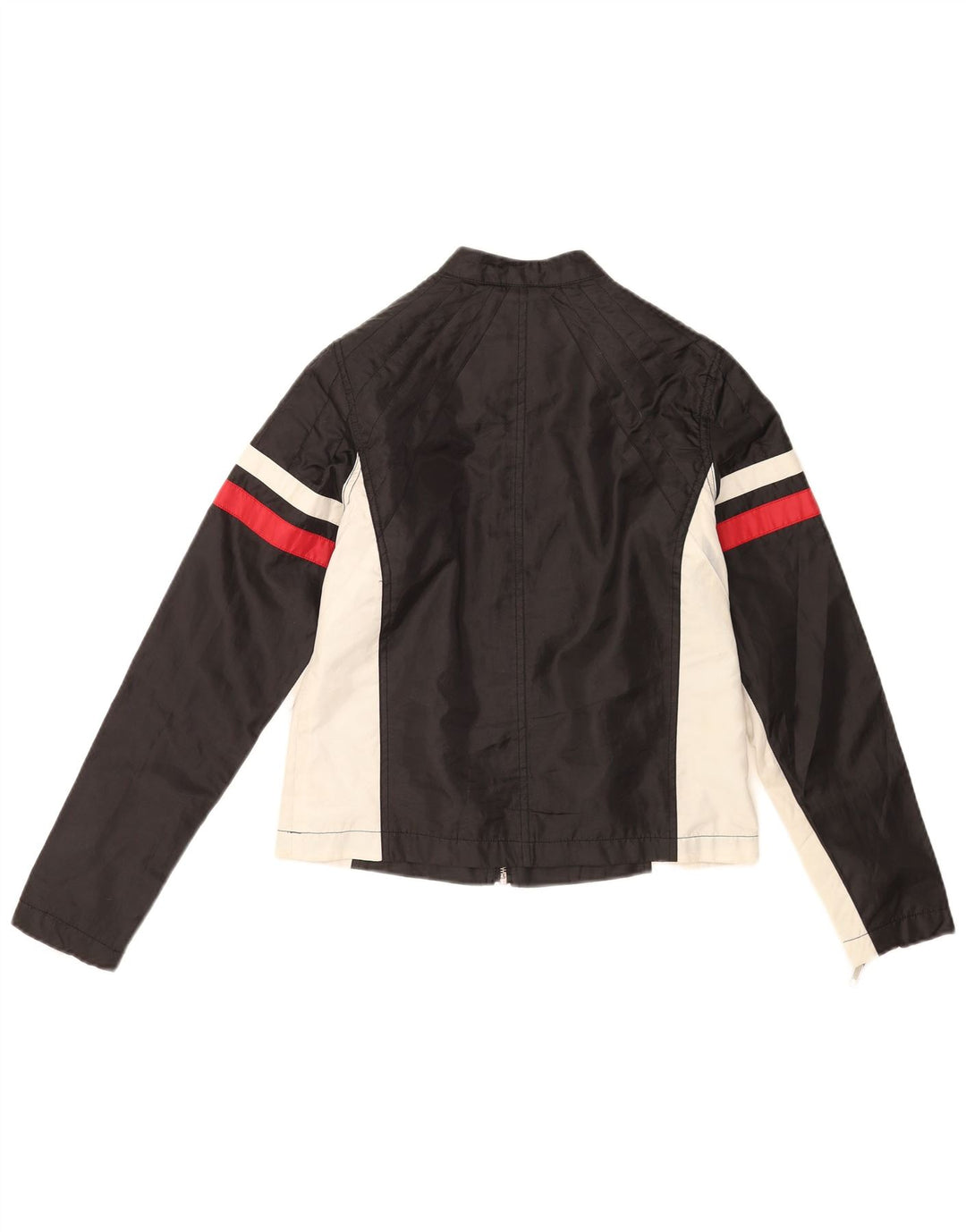 Vintage Herren Bikerjacke UK 36 Small Black Colourblock