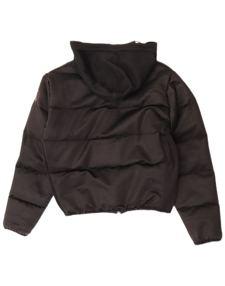 Napapijri Damen-Kapuzen-Übergröße, wattierte Jacke, UK 10, Größe S, Schwarz, Polyester