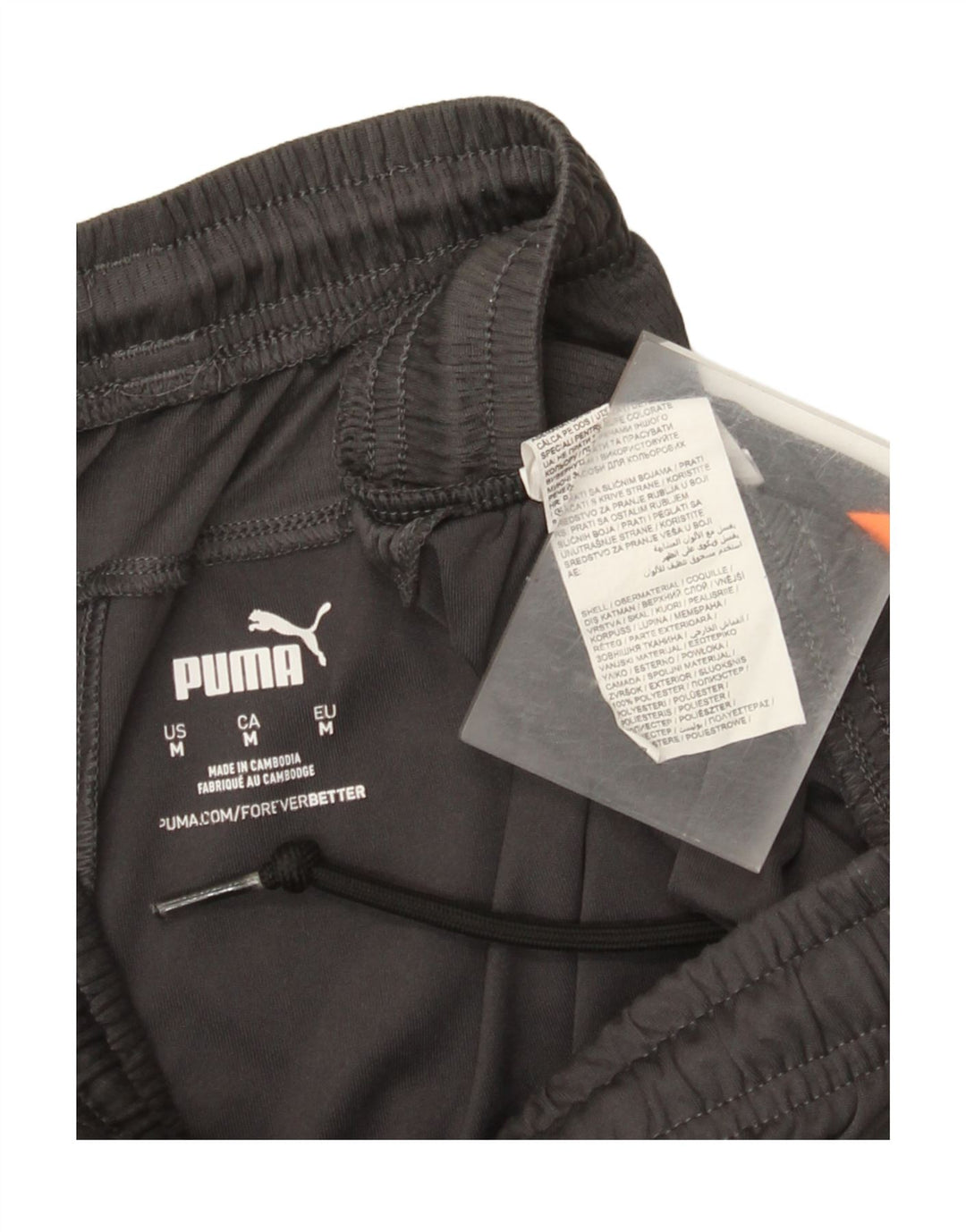 Puma Herren Sportshorts mittelgraues Colourblock-Polyester