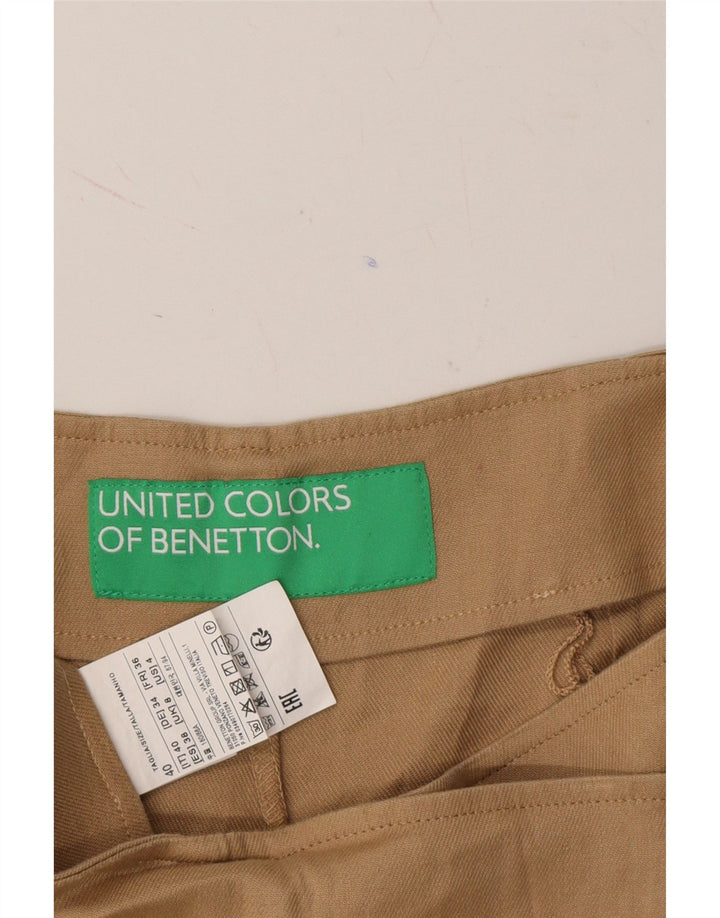 BENETTON Womens Skort UK 8 Small Beige Linen Vintage Benetton and Second-Hand Benetton from Messina Hembry 