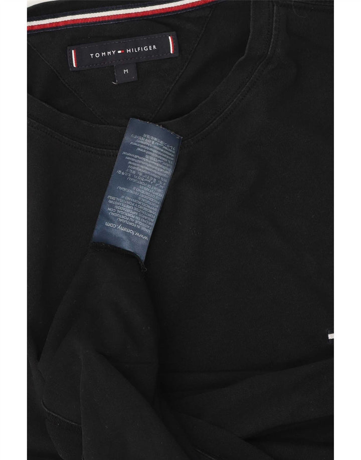 Tommy Hilfiger Herren T-Shirt Top Medium Schwarz Baumwolle