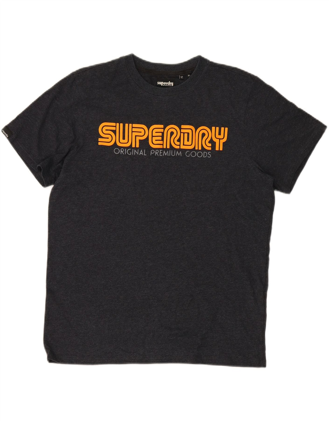 SUPERDRY Herren Grafik-T-Shirt-Oberteil XL Grau