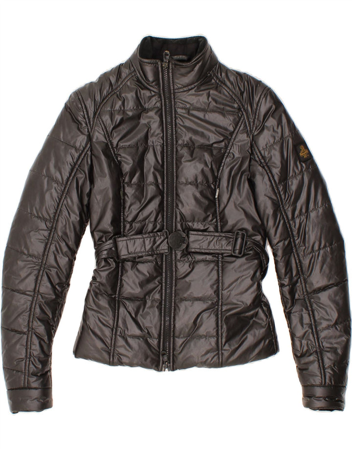 REFRIGIWEAR Womens Padded Jacket UK 10 Small Black Polyamide Vintage Refrigiwear and Second-Hand Refrigiwear from Messina Hembry 