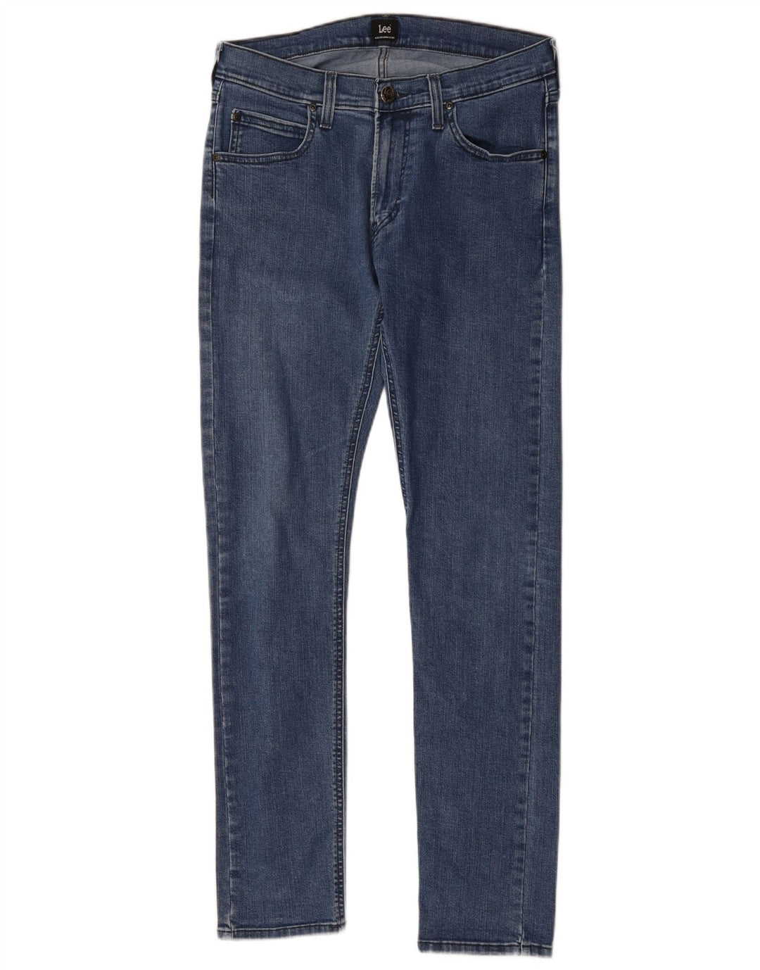 LEE Damen Luke Skinny Jeans W30 L32 Blaue Baumwolle