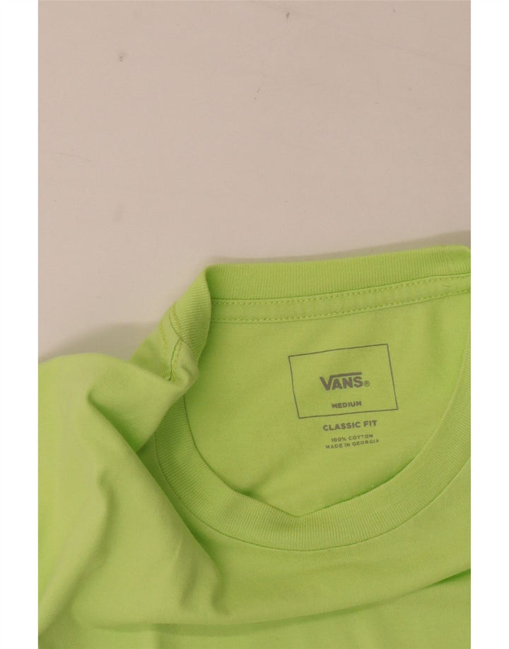 Vans Herren-T-Shirt mit klassischer Passform aus mittelgrüner Colourblock-Baumwolle