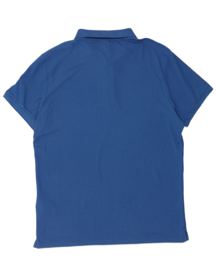 North Sails Herren-Poloshirt, groß, blau, Polyamid