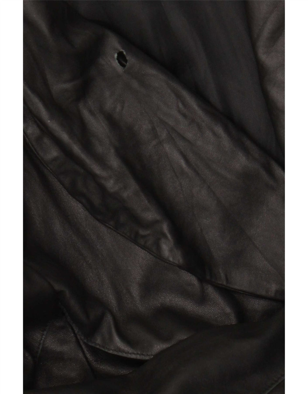 Vintage Damen Ledermantel IT 46 Großes schwarzes Leder