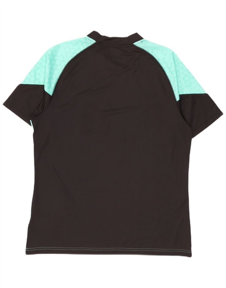 Puma Herren T-Shirt Top Large Türkis Geometrisch Polyester
