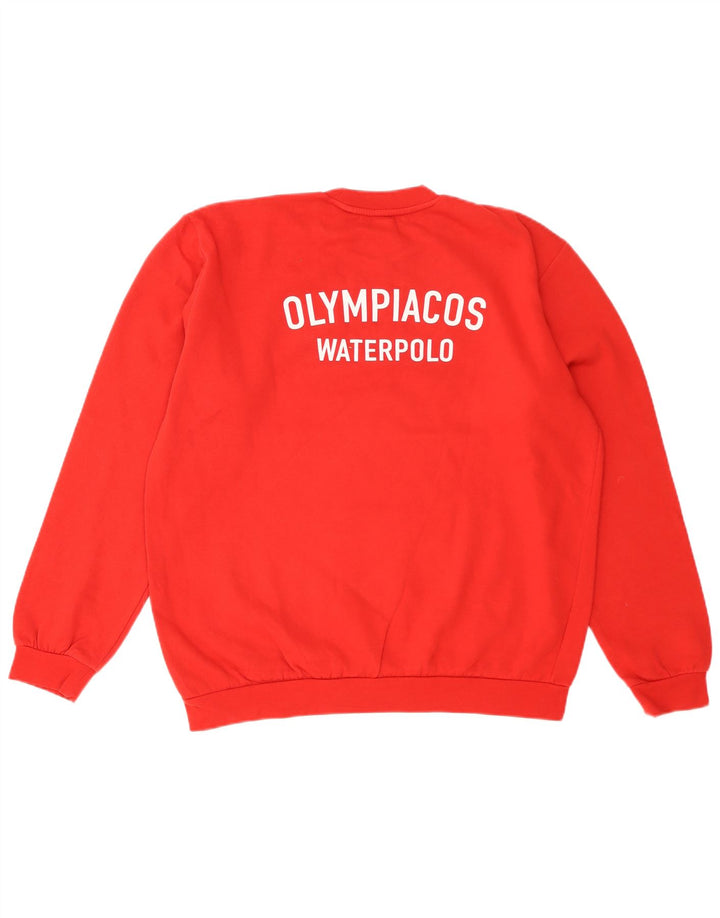 Adidas Herren Grafik-Sweatshirt-Pullover, groß, rote Baumwolle