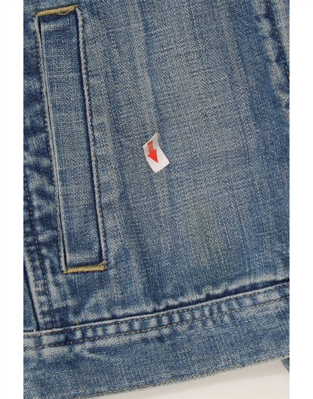 Fcuk Damen Jeansjacke UK 10 Small Blaue Baumwolle