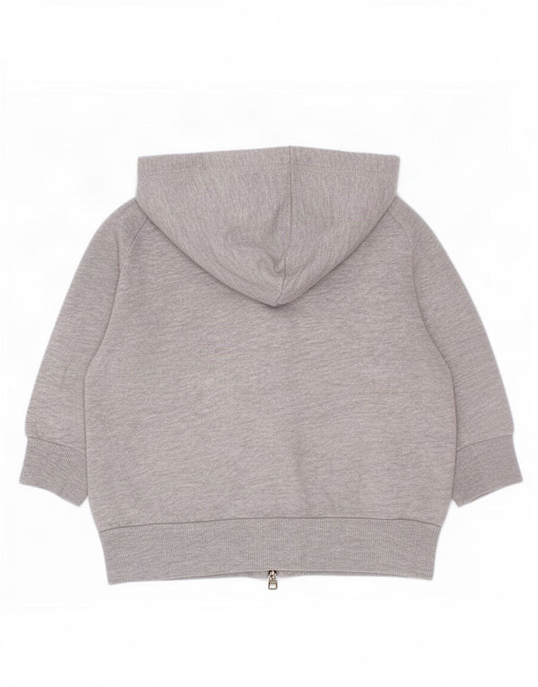 Adidas Baby-Mädchen-Kapuzenpullover mit Reißverschluss, 12–18 Monate, graue Baumwolle
