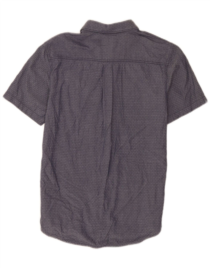 Vans Herren-Hemd, kurzärmelig, normale Passform, klein, blau gepunktet, Baumwolle