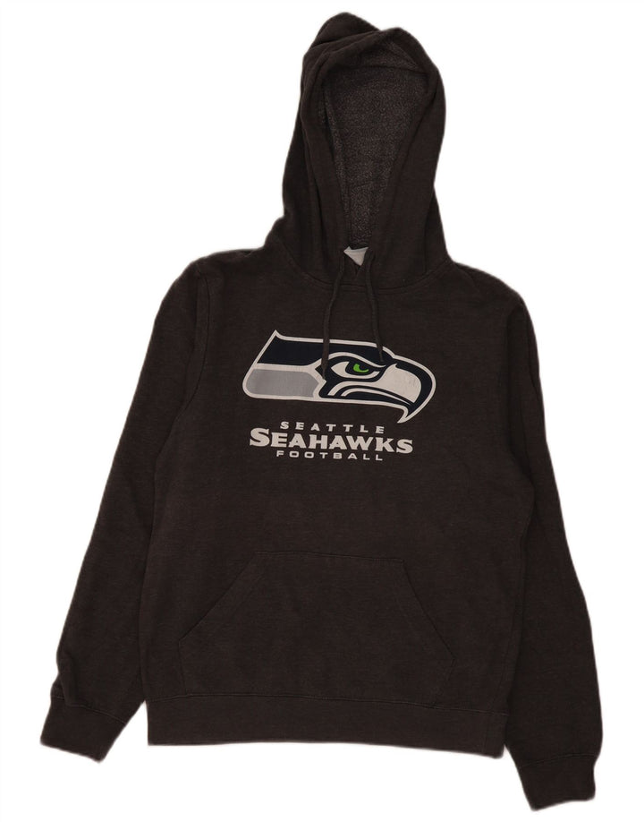 NFL TEAM APPAREL Herren Seattle Seahawks NFL Kapuzenpullover, Größe S, Grau, Baumwolle