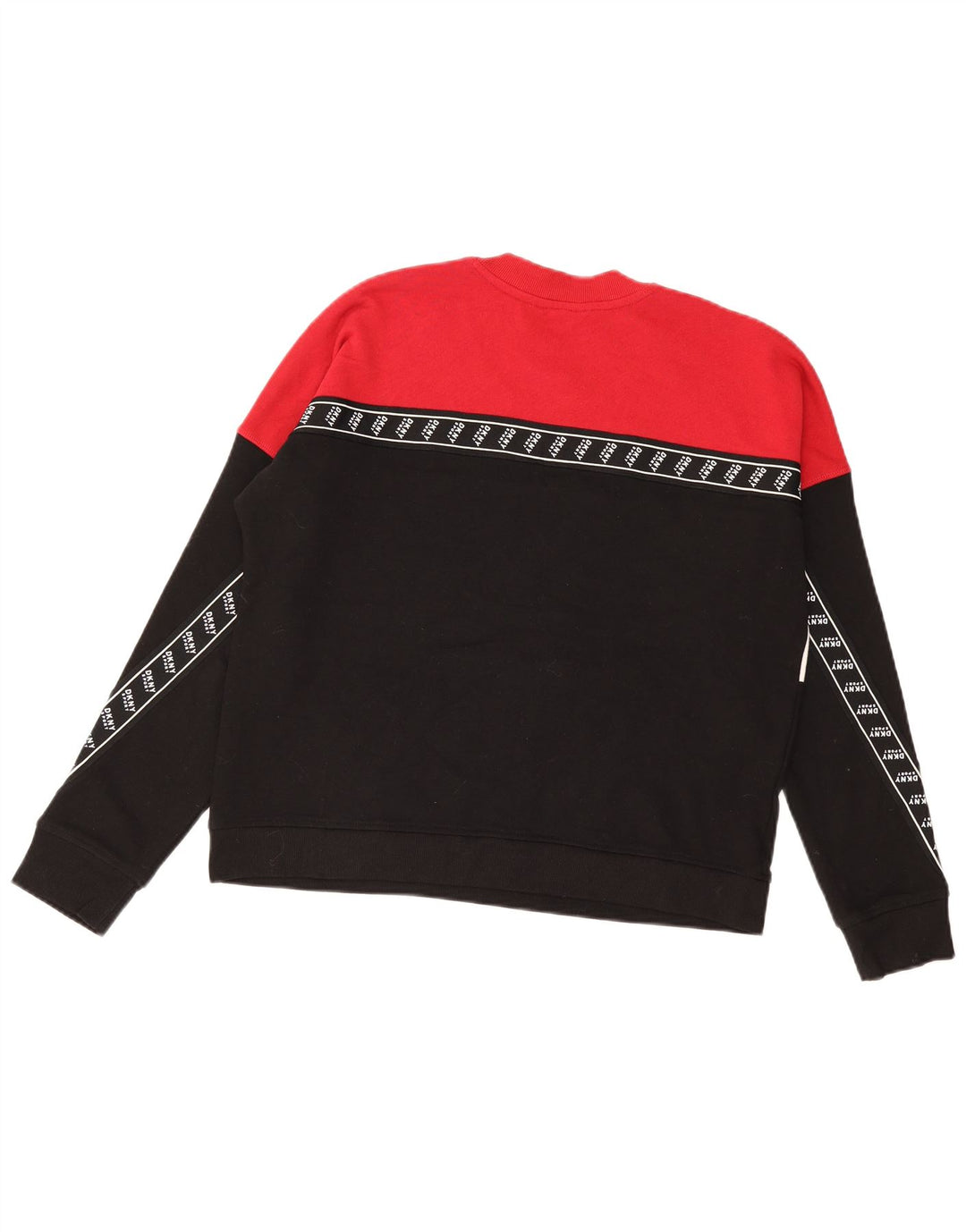 Dkny Womens Graphic Sweatshirt Pullover UK 10 Small Mehrfarbiger Farbblock