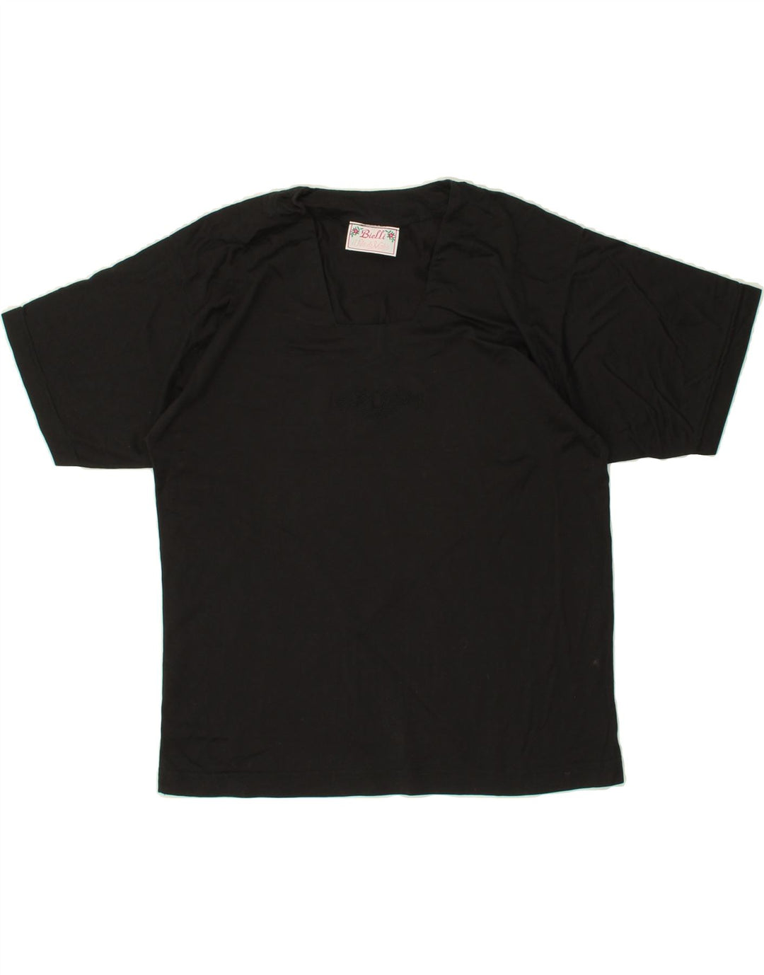 VINTAGE Womens Blouse Top UK 14 Medium Black Vintage Vintage and Second-Hand Vintage from Messina Hembry 
