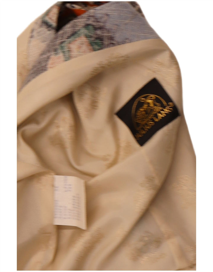 Julius Lang Grafische Herrenweste IT 54 XL Beige Patchwork Viskose