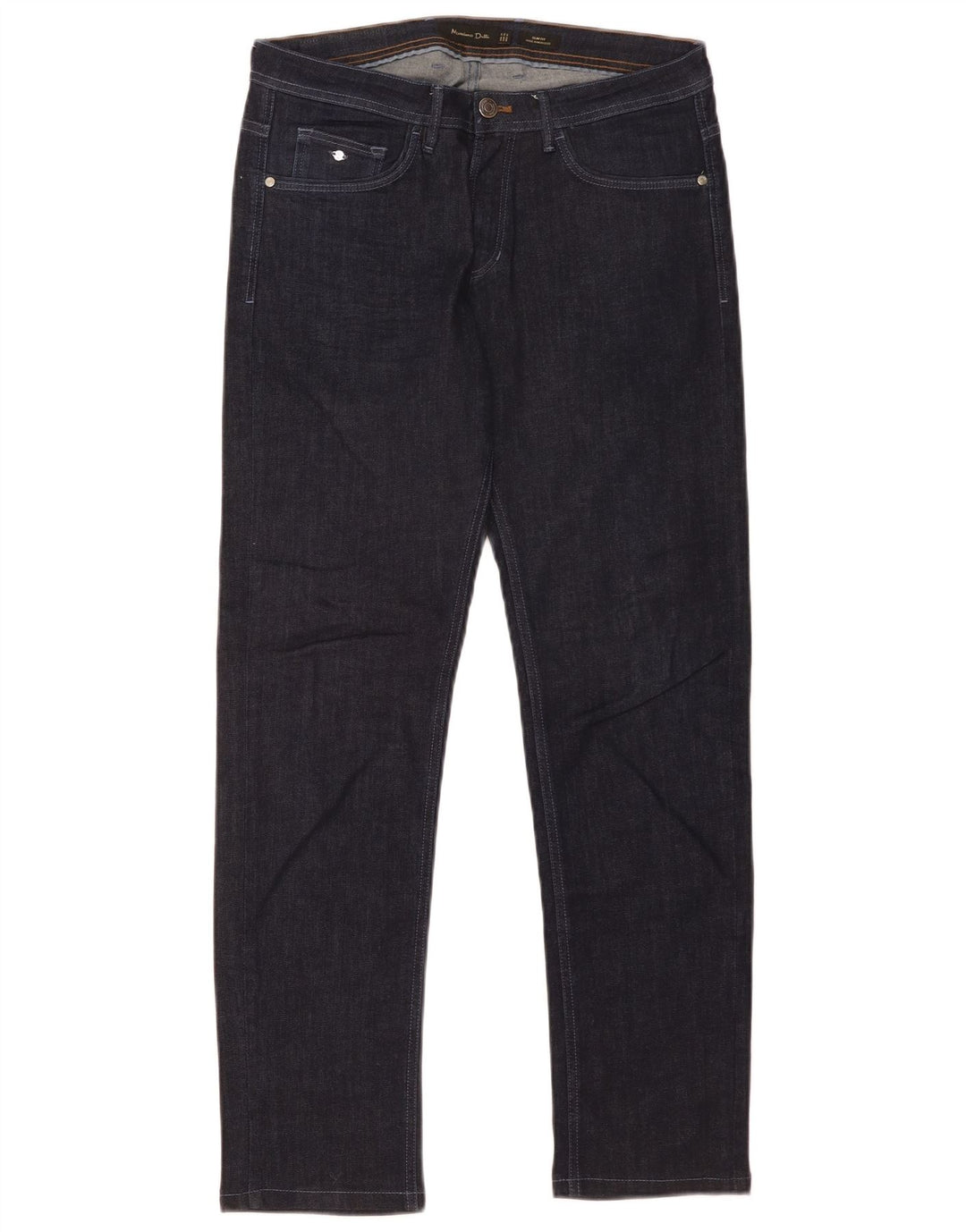 Massimo Dutti Herren Slim Jeans EU 40 Medium W31 L30 Marineblau