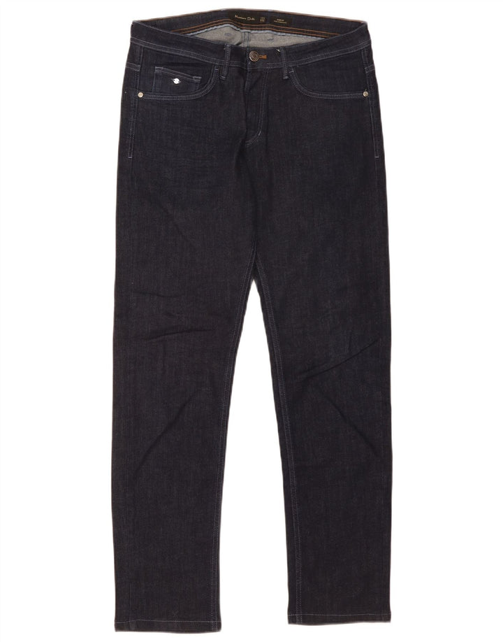 Massimo Dutti Herren Slim Jeans EU 40 Medium W31 L30 Marineblau