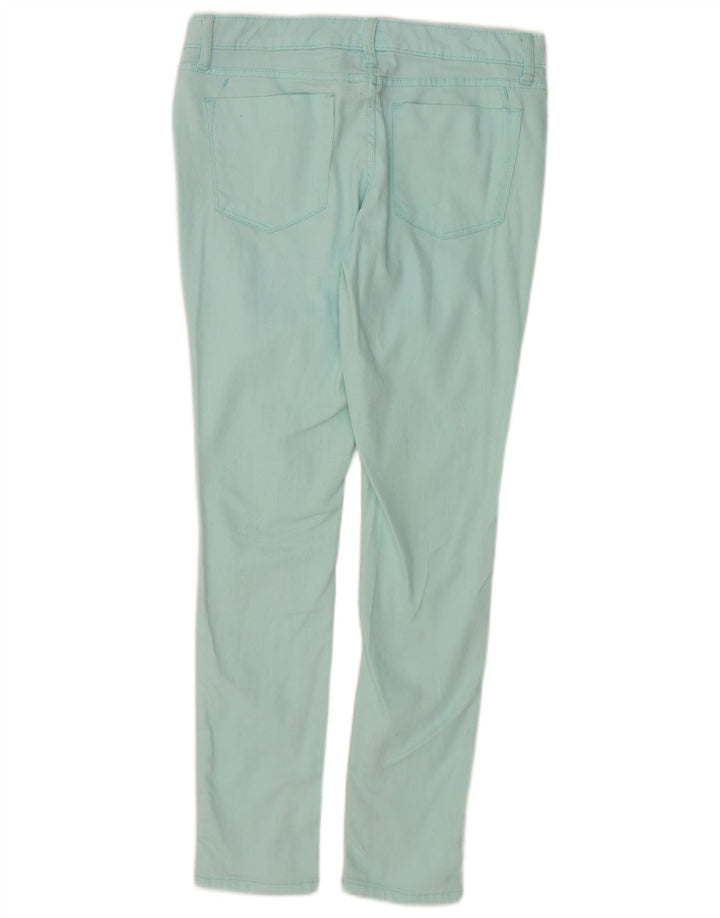 MOSSIMO Womens Skinny Jeans US 4 Small W32 L29 Turquoise Cotton