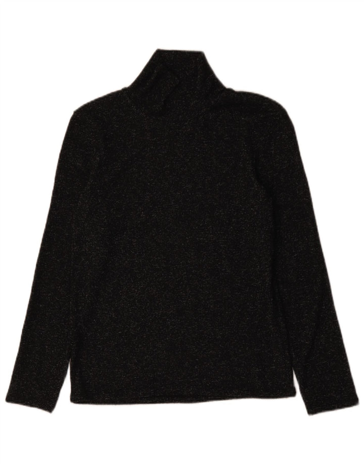 Rollkragenpullover von Zara für Damen, Gr. 40, Größe L, Schwarz gefleckt