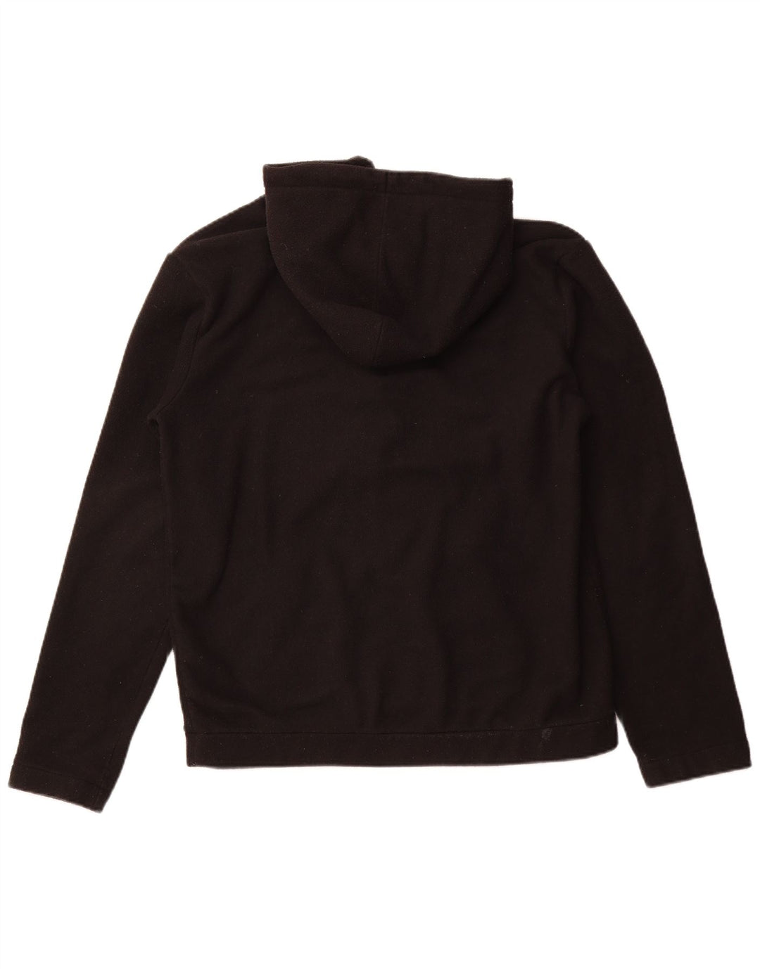 FILA Herren-Fleecepullover mit Kapuze und Reißverschluss am Hals, Mittelschwarzes Polyester
