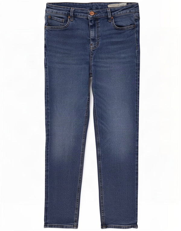 Marks & Spencer Damen The Sienna Straight Jeans UK 14 Large W32 L27 Blau