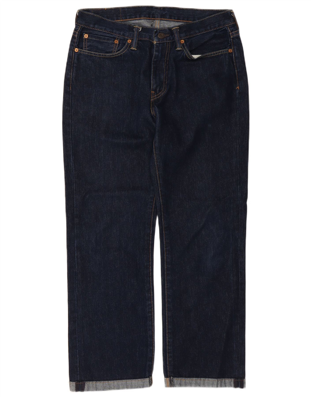 Levi's Herren 514 Straight Jeans W32 L27 Marineblaue Baumwolle