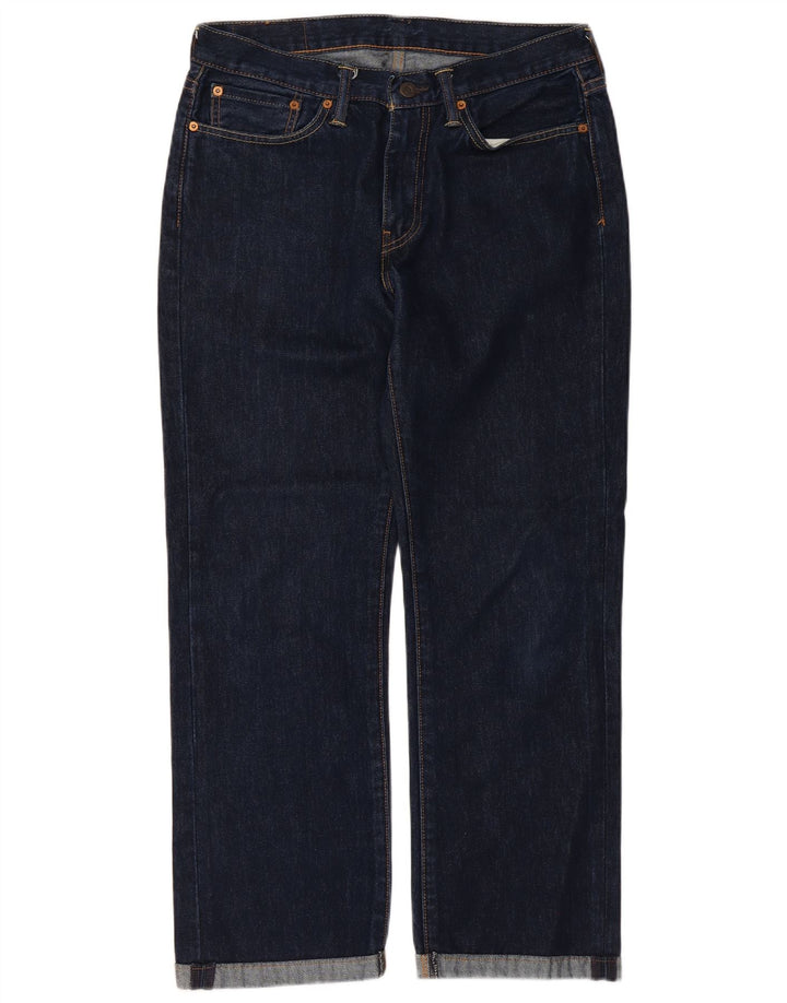 Levi's Herren 514 Straight Jeans W32 L27 Marineblaue Baumwolle