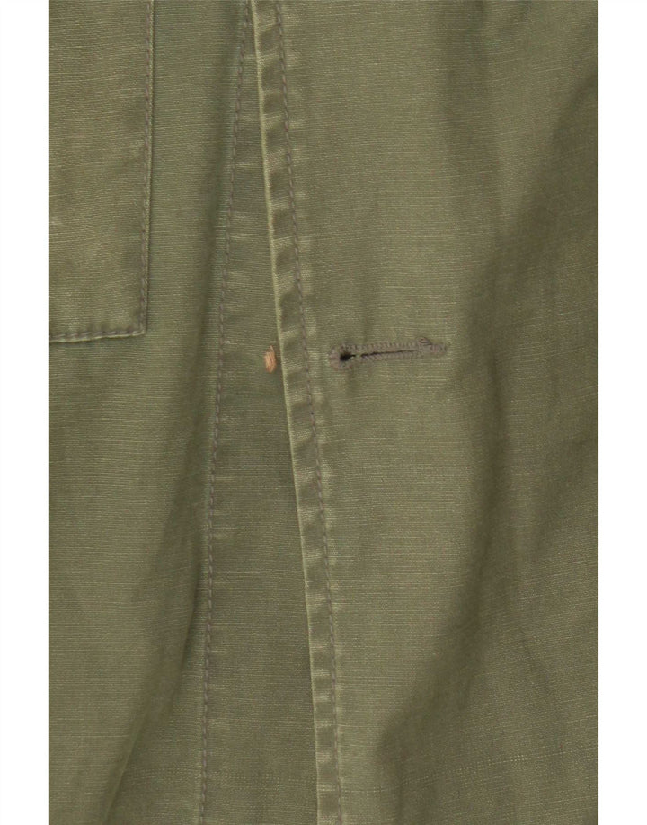 Ganesh Herren-Parka mit Kapuze, UK 40, Größe L, Khaki, Baumwolle