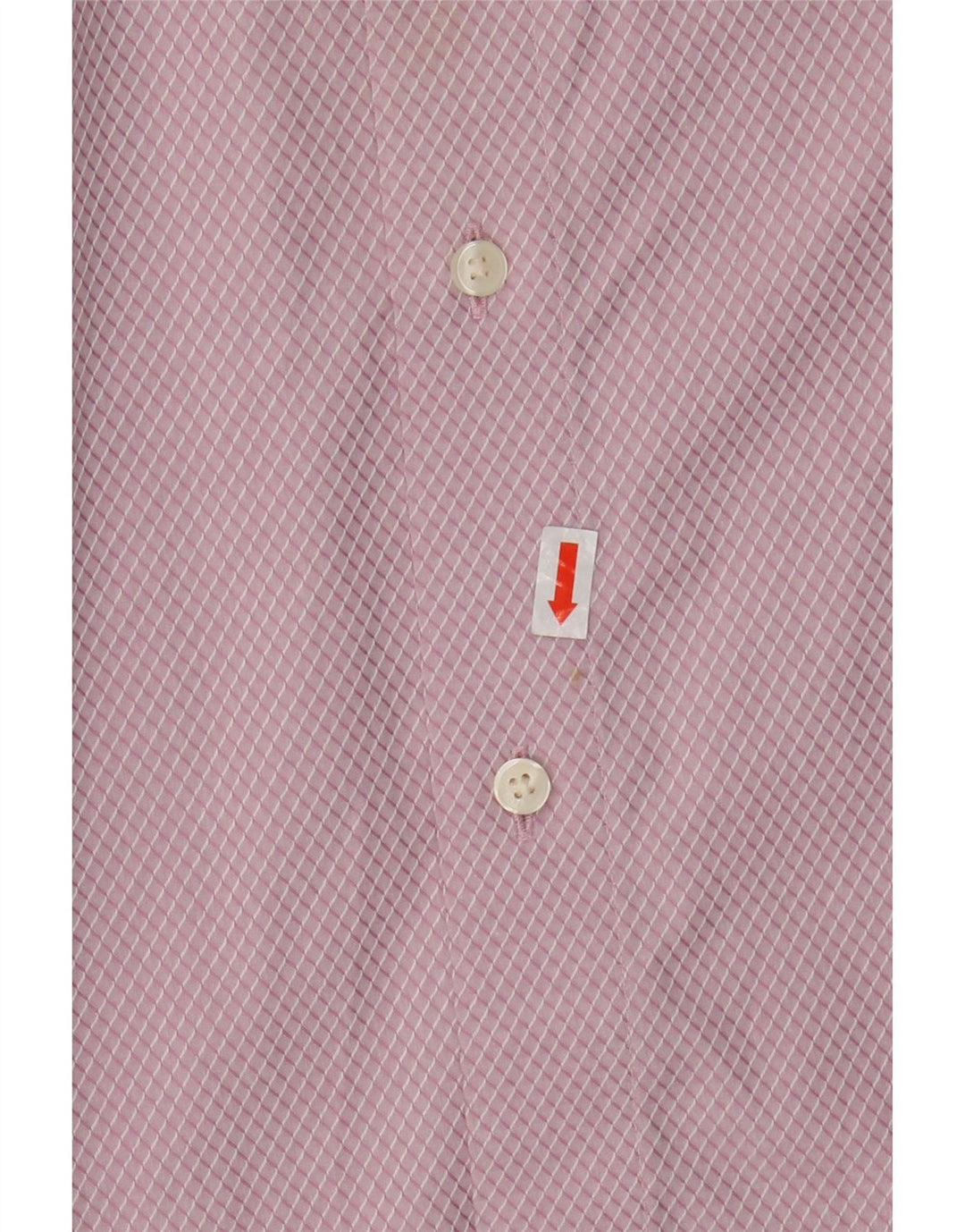 Ted Baker Herrenhemd, Größe 4, groß, rosa Argyle/Diamant-Baumwolle
