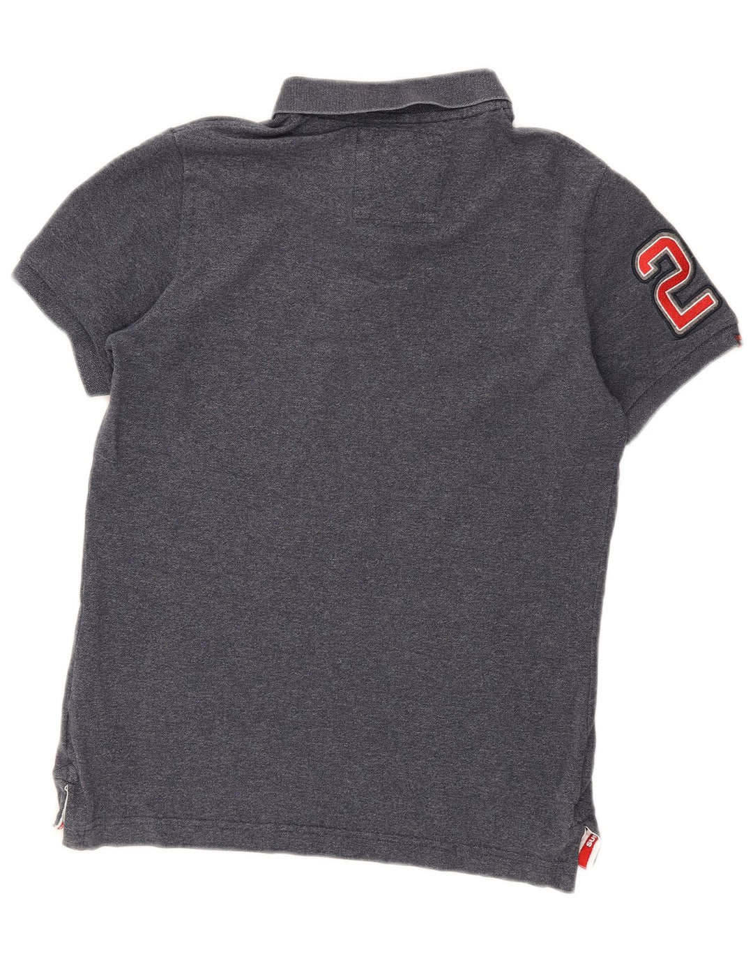 Superdry Herren-Poloshirt mit Grafik, groß, marineblau, Baumwolle