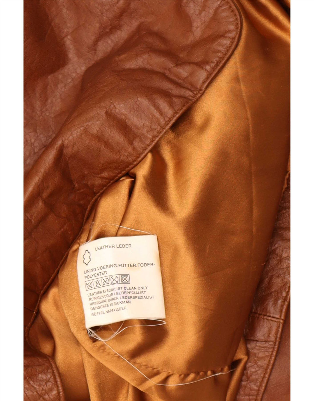 Union River Herren-Lederblazer mit 3 Knöpfen, EU 48/50, Mittelbraun