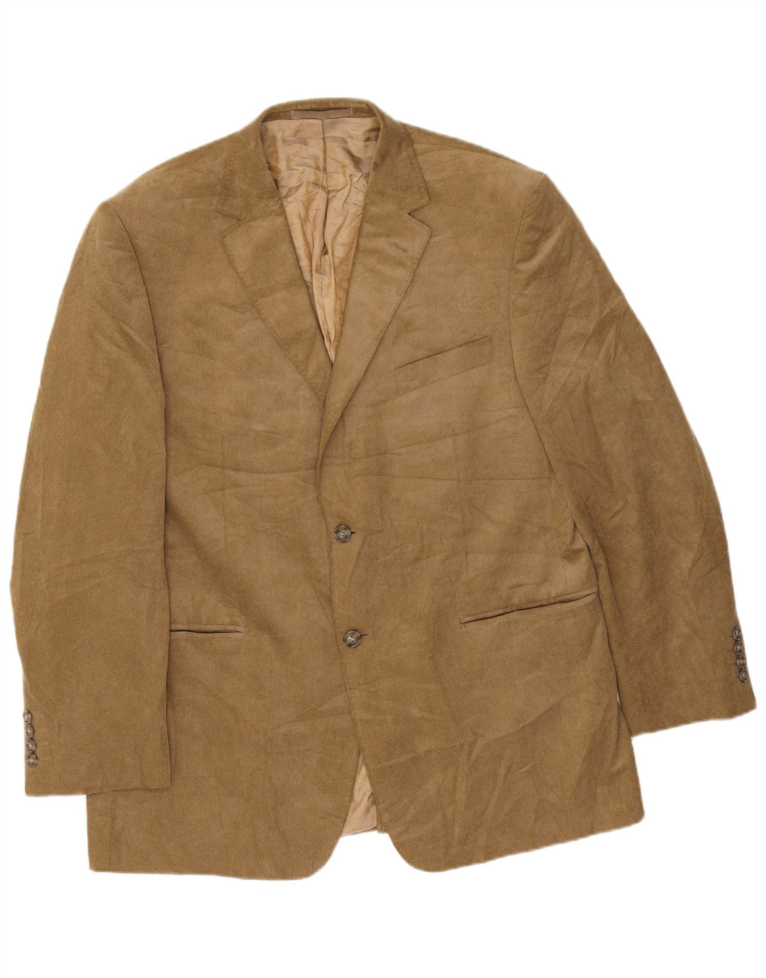 Marks & Spencer Herren-Blazer aus Cord mit 2 Knöpfen, Gr. 42, Größe L, Beige