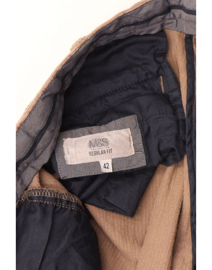 MARKS & SPENCER Herren-Cordhose mit normaler Passform, W42, L27, Braun