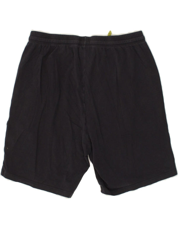 HUGO BOSS Herren Sportshorts mit Grafik, Größe S, marineblaue Baumwolle