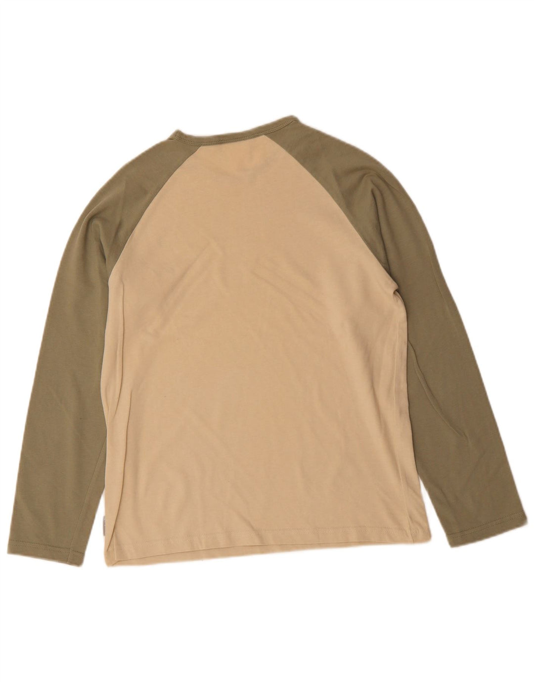 REEBOK Herren-Top mit langen Ärmeln, XS, Beige, Colourblock-Baumwolle
