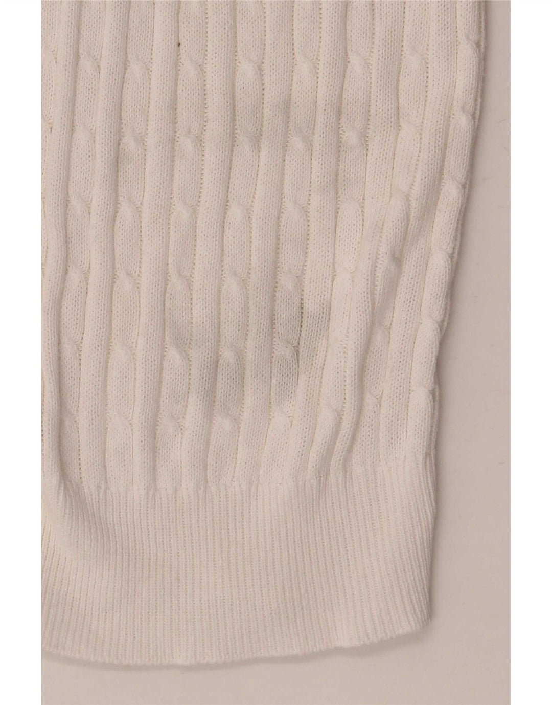 Zara Damen-Cardigan-Pullover UK 12 Mittelweiße Baumwolle