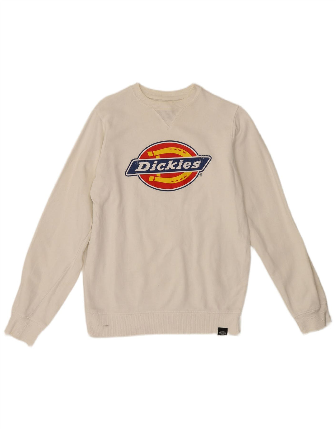 Dickies Herren-Sweatshirt mit Grafik, XS, weiße Baumwolle