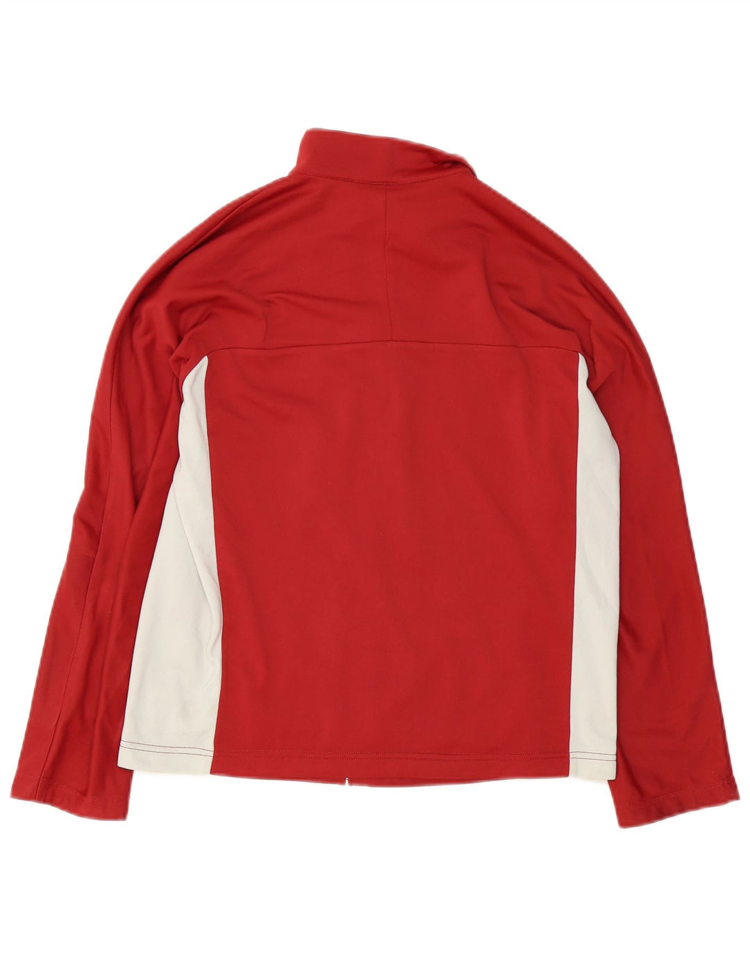 FILA Damen-Trainingsanzug-Oberteil, übergroß, Jacke, UK 10, Größe S, Rot, Farbblock