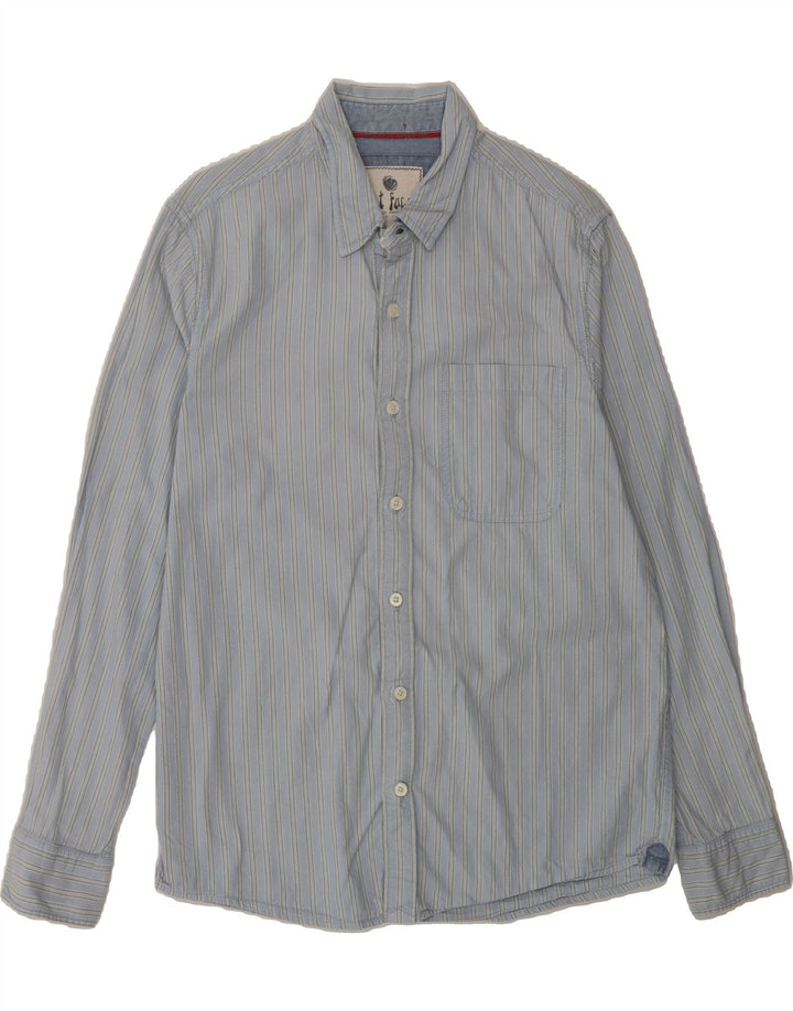 FAT FACE Mens Shirt Medium Blue Striped Vintage Fat Face and Second-Hand Fat Face from Messina Hembry 