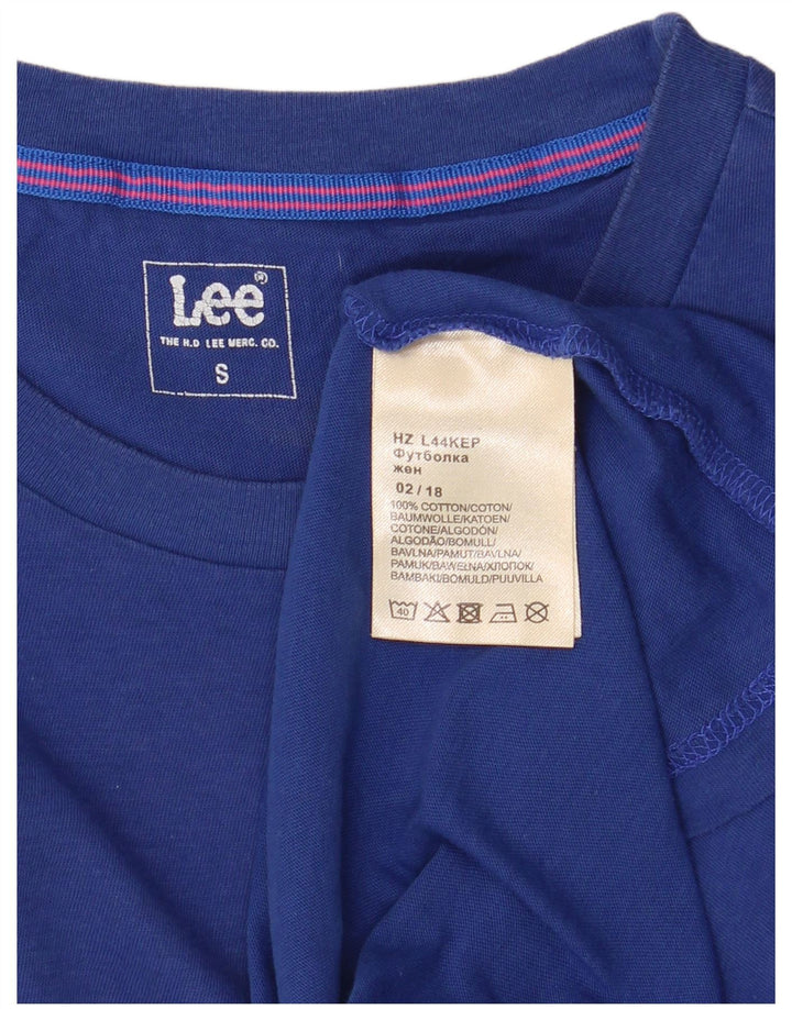 Lee Damen-T-Shirt in Übergröße, Größe S, Blau, Baumwolle