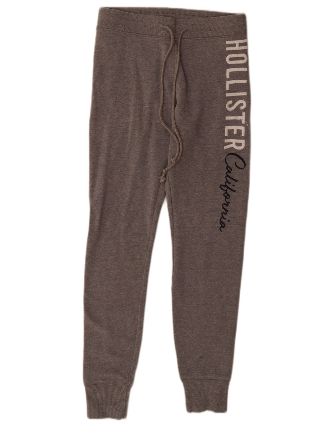 HOLLISTER Damen-Trainingsanzug mit Grafik, Jogginghose, Größe 4 XS, graue Baumwolle
