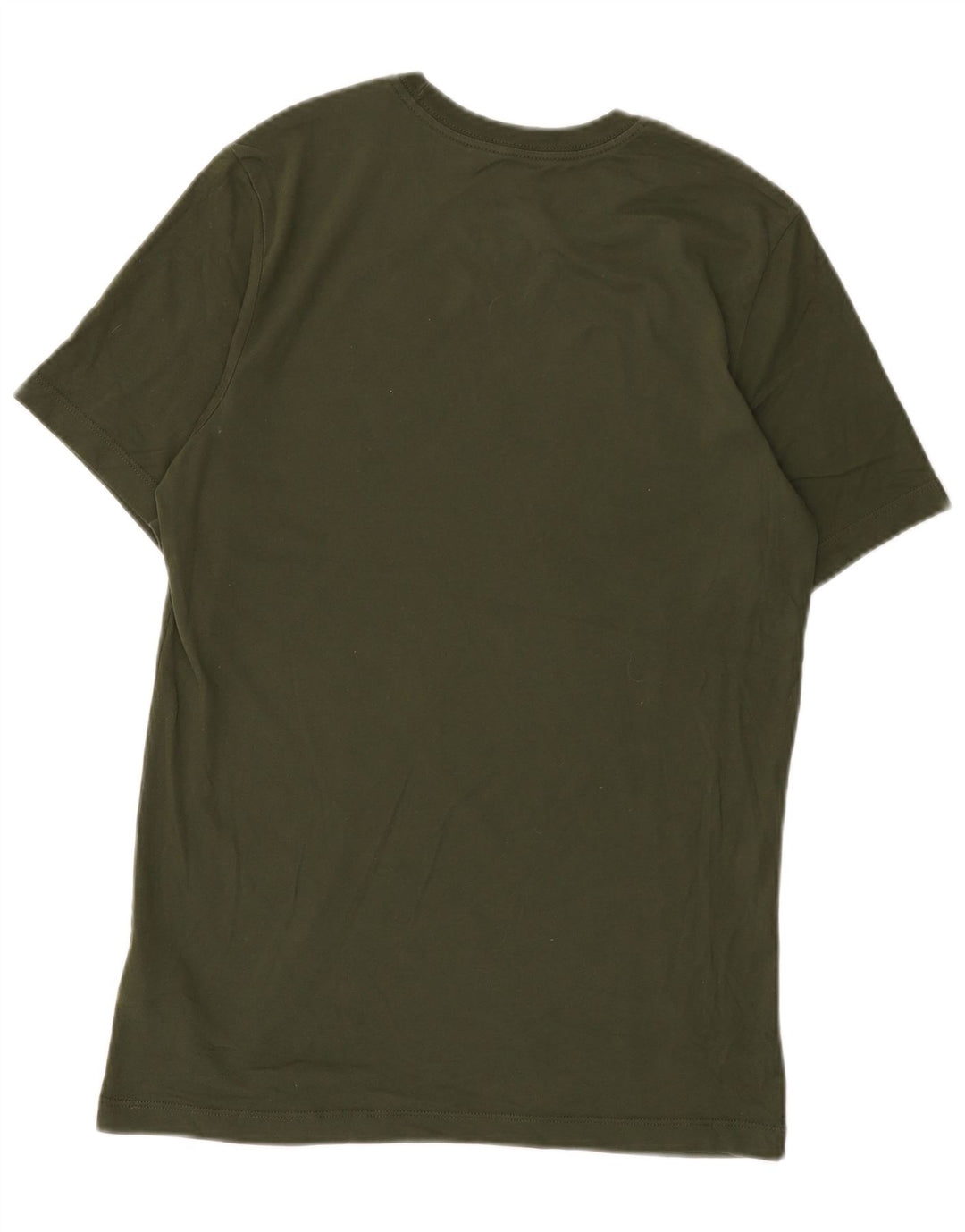 Nike Herren Dri Fit T-Shirt Top aus mittlerer Khaki-Baumwolle