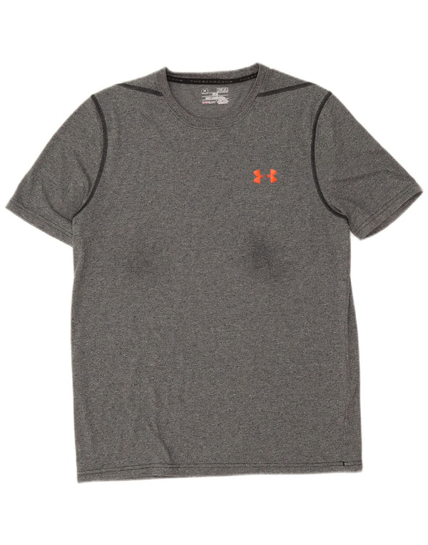 Under Armour Herren Heat Gear T-Shirt Top Medium Marineblau meliert