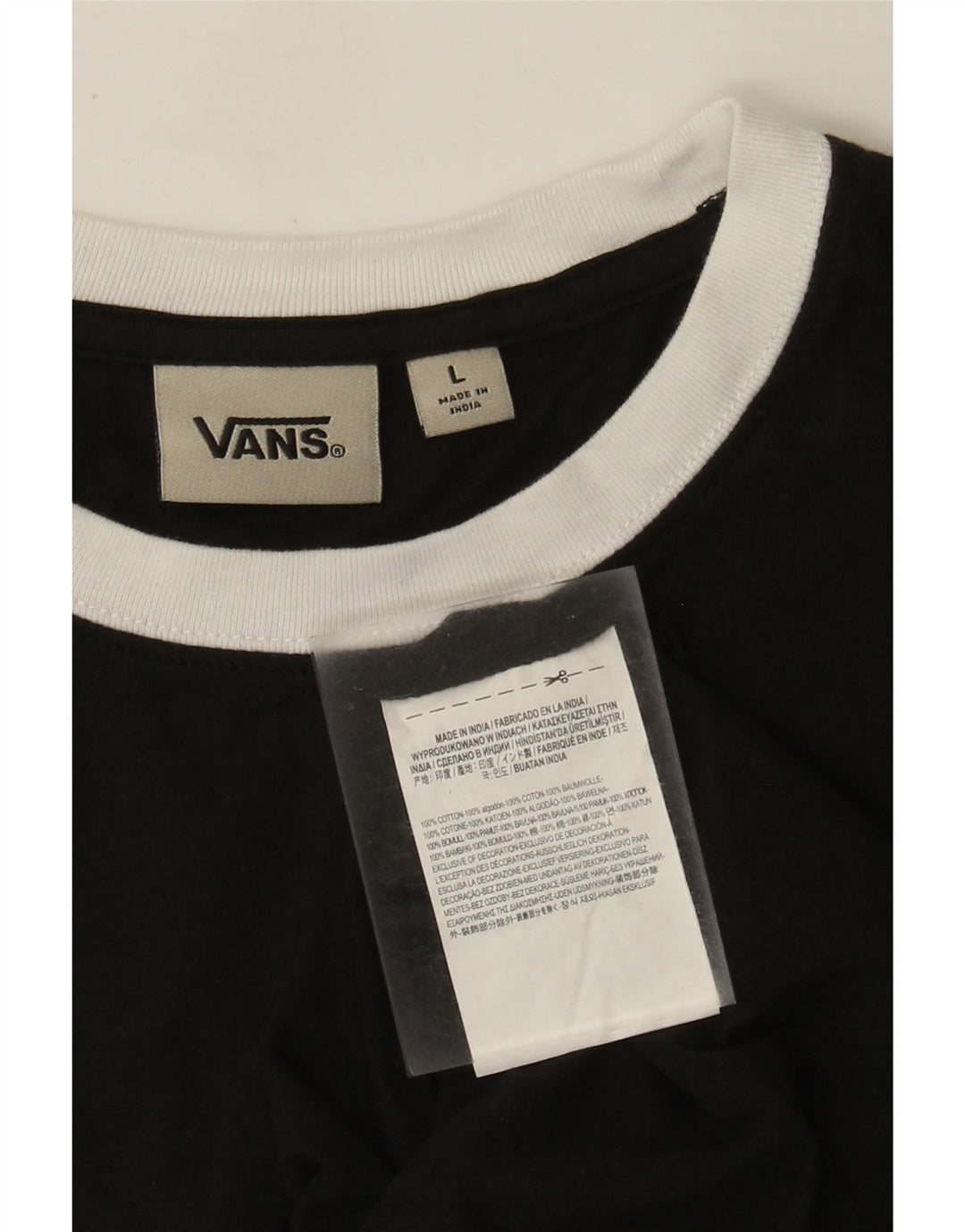 Vans Herren-T-Shirt mit Grafik, groß, schwarz, geometrisch, Baumwolle