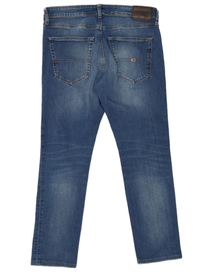 TOMMY HILFIGER Herren Scanton Slim Jeans W34 L27 Blaue Baumwolle